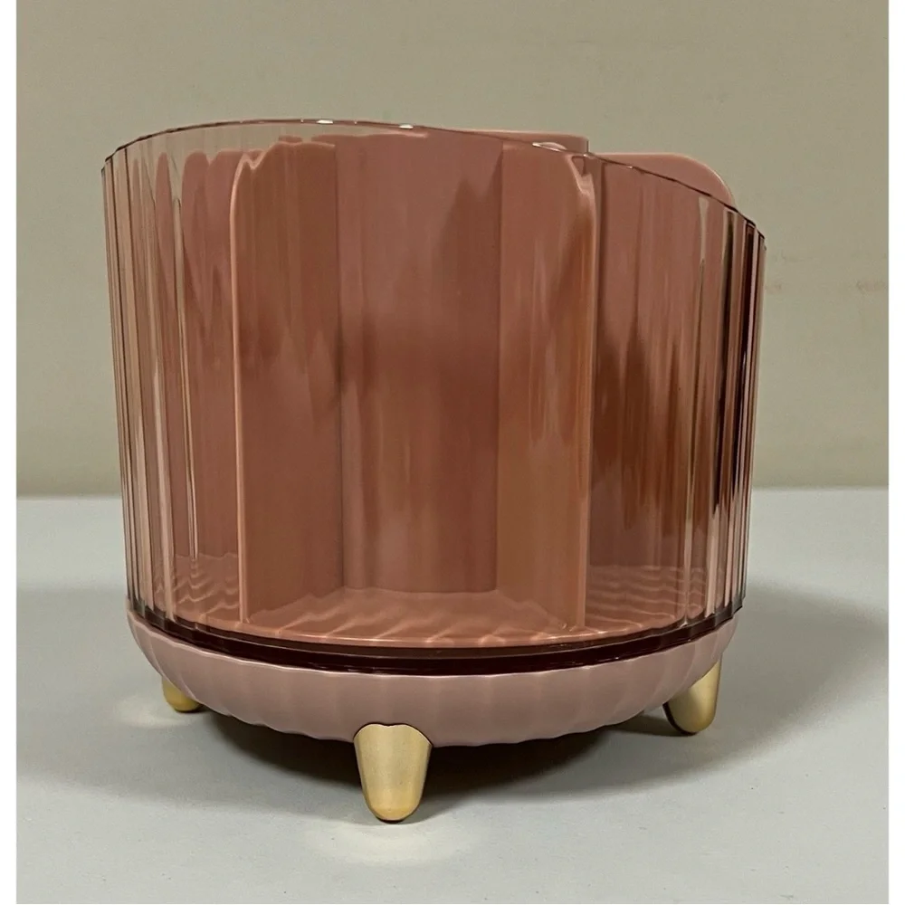Pink Mauve Spinning Pen Pencil Holder Desk Organizer with 7 Compartments 🎀 #desk